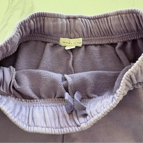 GUC Basin + Range Women’s French Terry Sweat Shorts in lavender (100% cotton) - Picture 6 of 12